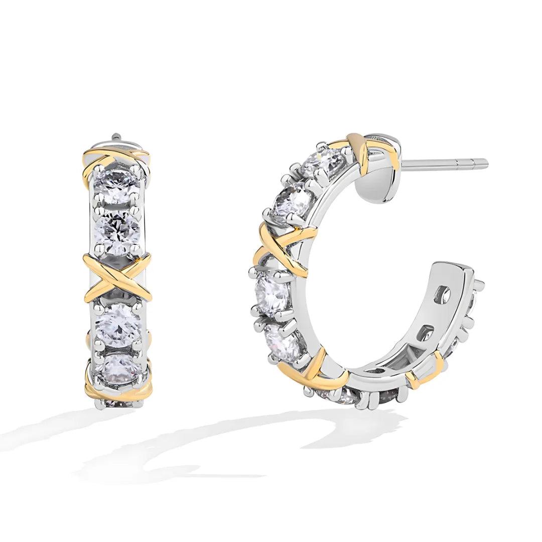 Brinco Xcellence Cravejado com Moissanite