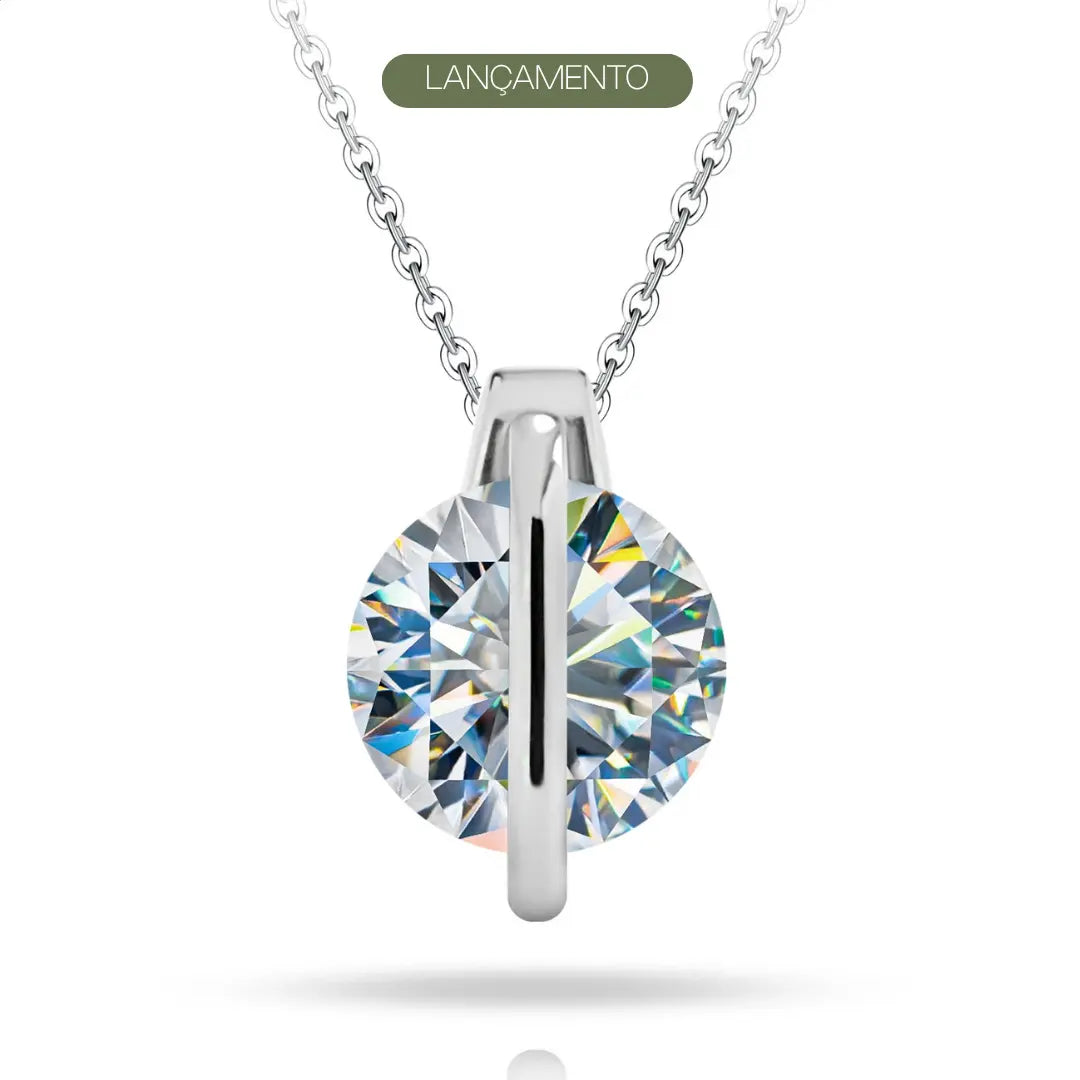 Colar Orlyne com Moissanite 2Ct