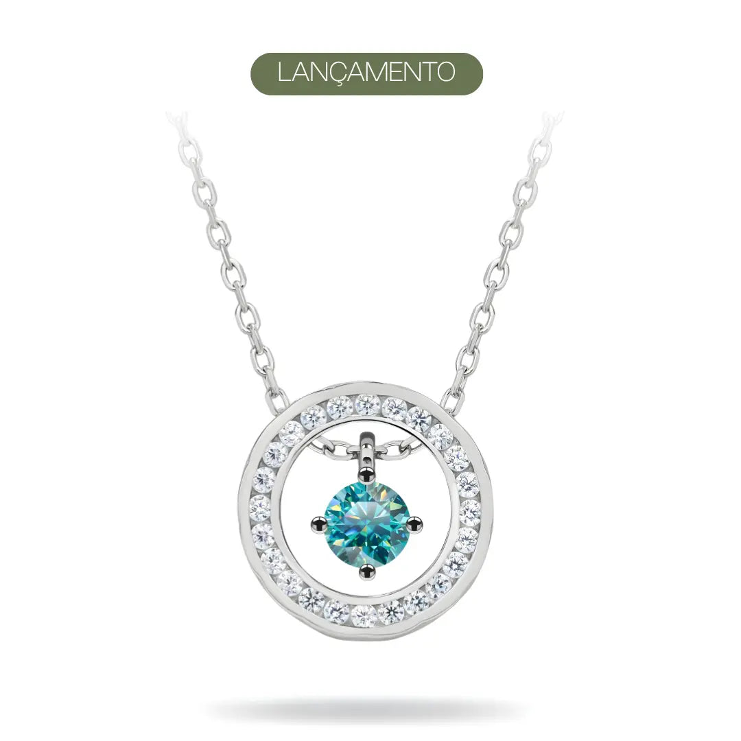 Colar Clarior Cravejado com Moissanite