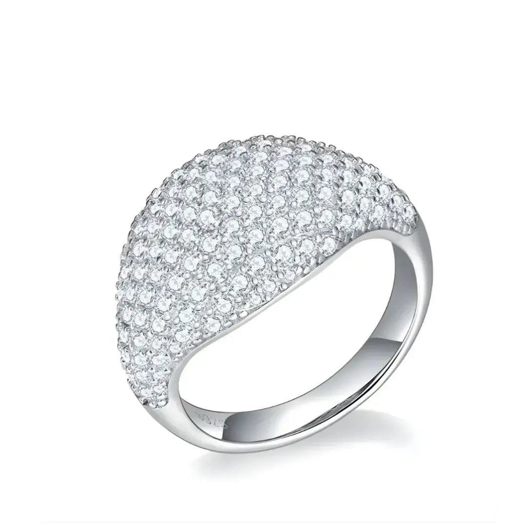 Anel Lyssor Cravejado com Moissanite