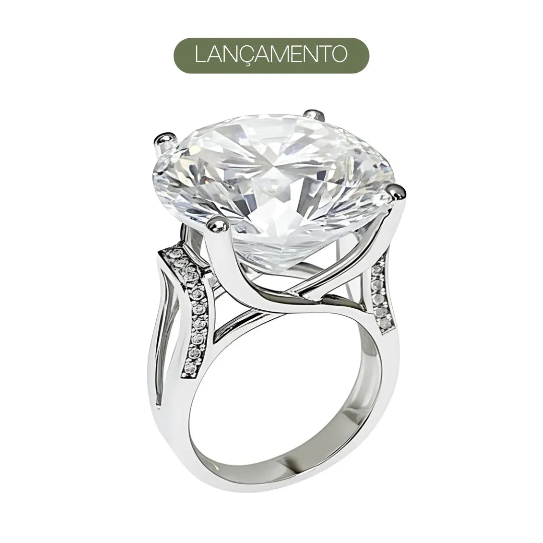 Anel La Belle com Moissanite 20Ct