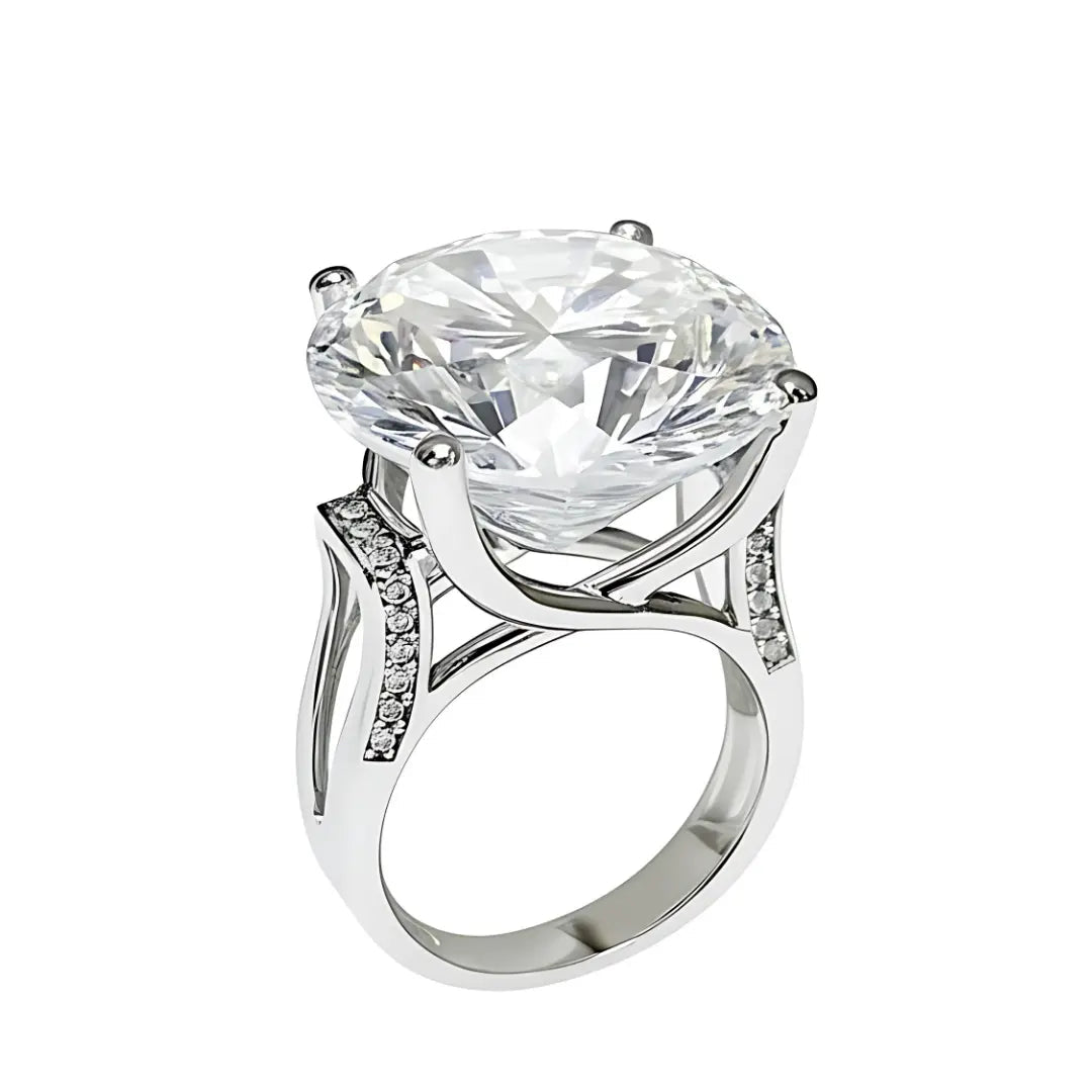 Anel La Belle com Moissanite 20Ct