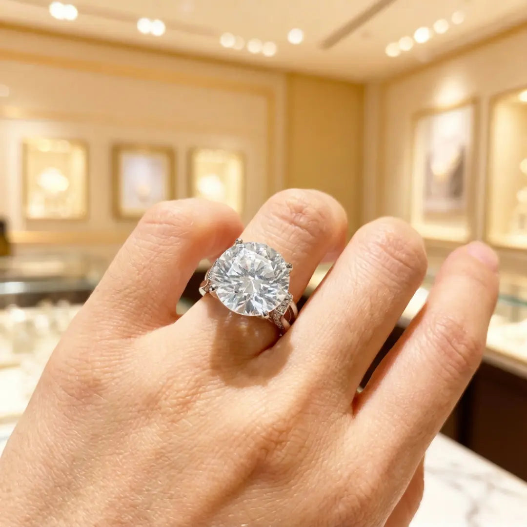 Anel La Belle com Moissanite 20Ct