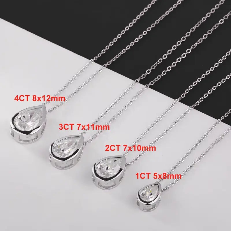 Colar Belize Moissanite Deluxe Gota