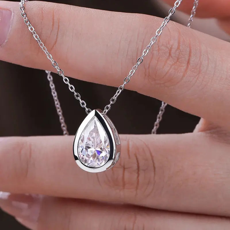 Colar Belize Moissanite Deluxe Gota
