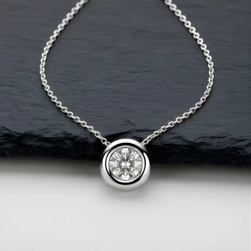 Colar Orbé Prata 925 Moissanite Deluxe