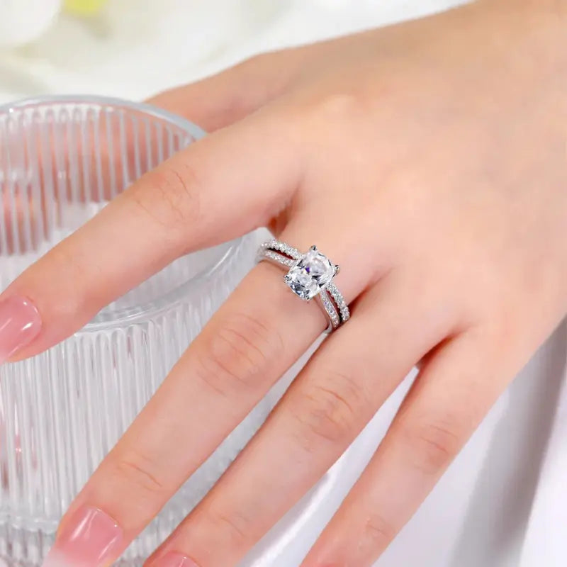 Anel Solitário Monet Moissanite Deluxe 3CT