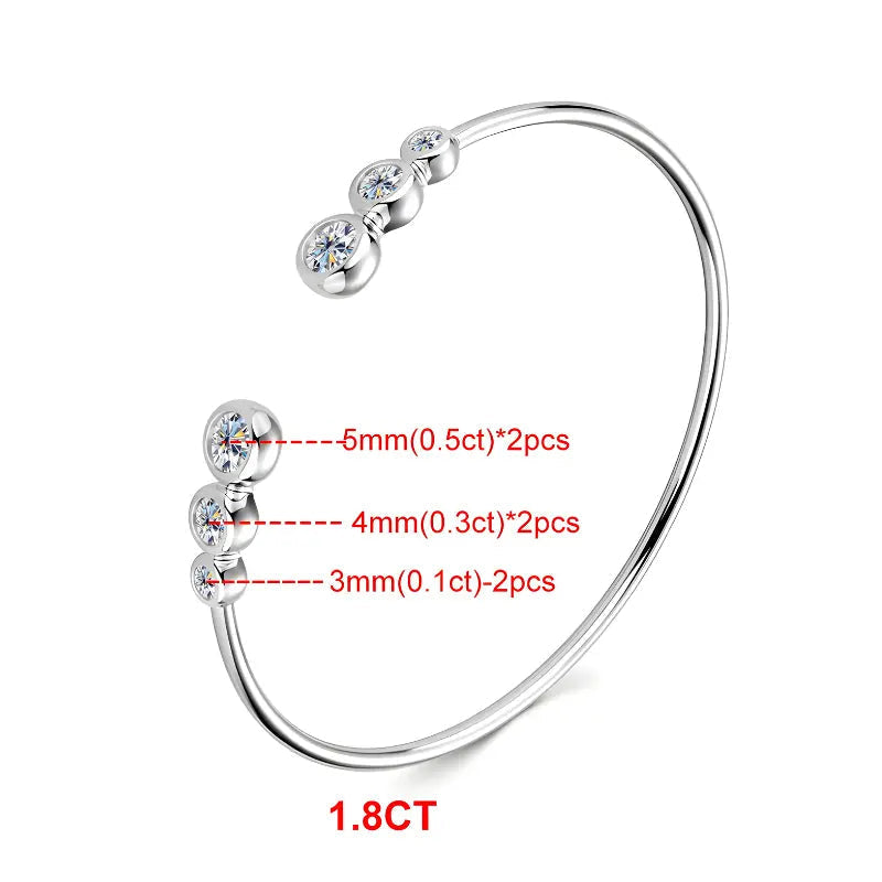 Pulseira Trinité Moissanite Deluxe