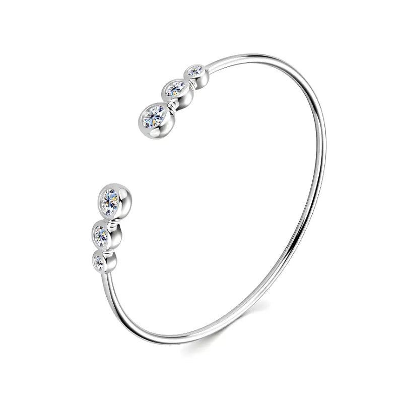 Pulseira Trinité Moissanite Deluxe Cravejada