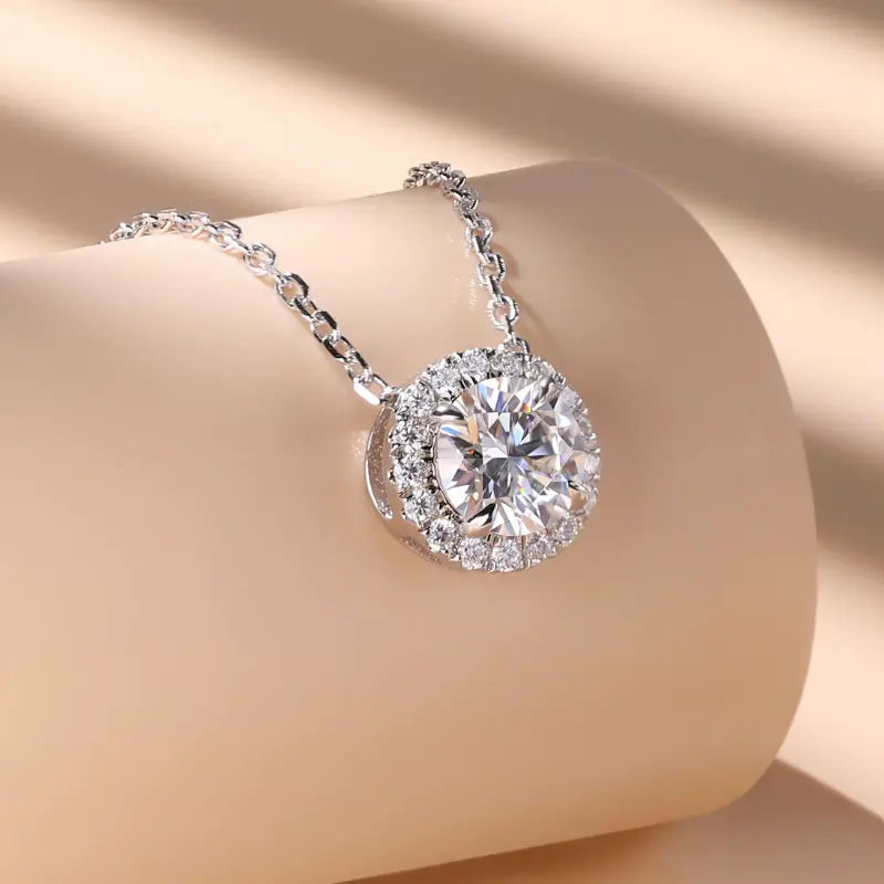 Colar Aurem Prata 925 Moissanite Deluxe