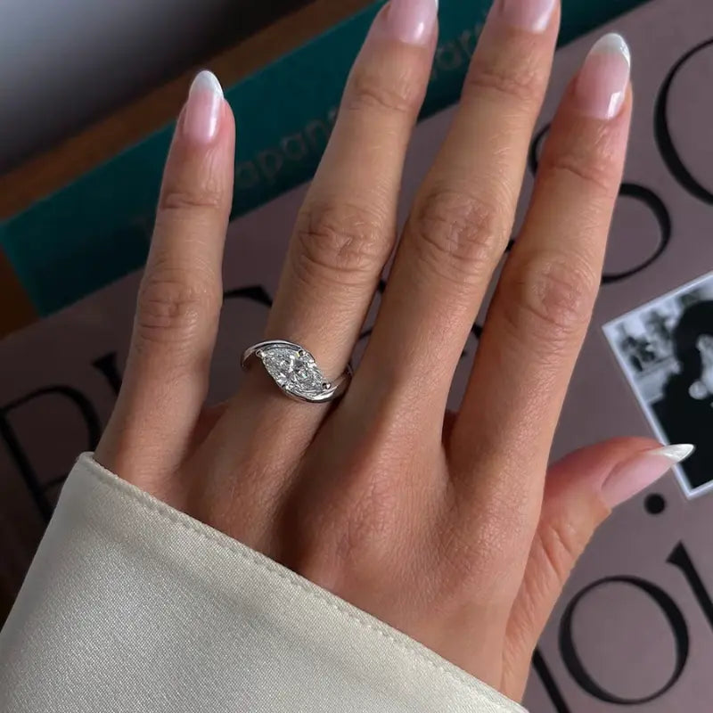 Anel Solitário Navelli Moissanite Deluxe 2CT