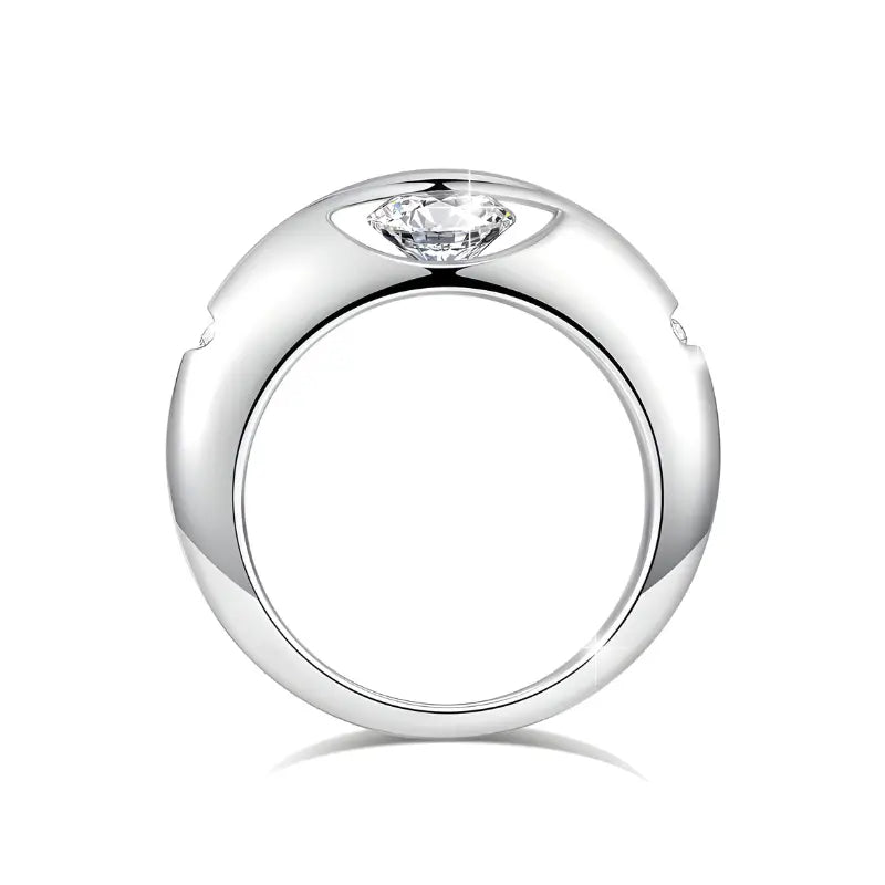 Anel Gyrius com Moissanite 1Ct