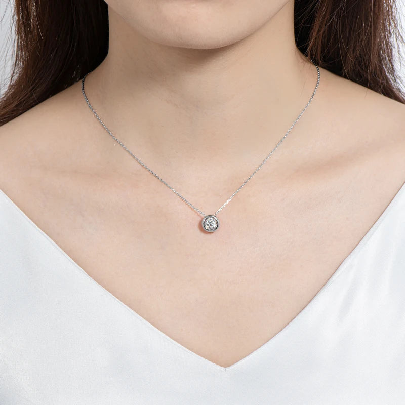Colar Orbé Prata 925 Moissanite Deluxe
