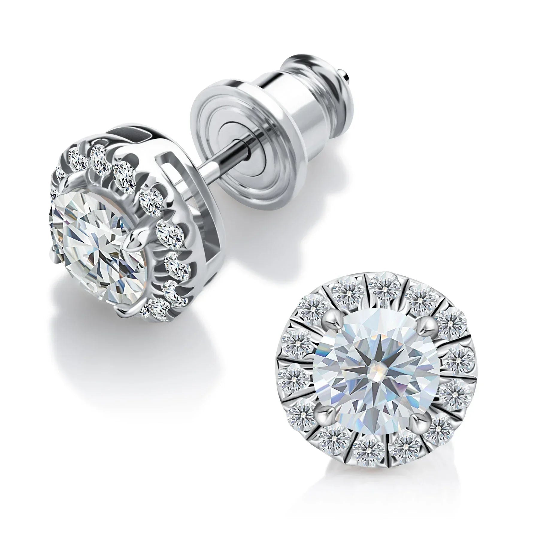 Brinco Aurem Ponto de luz Moissanite