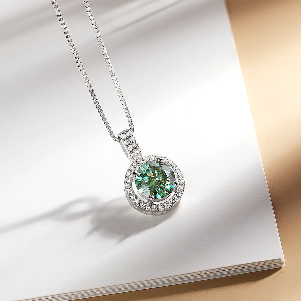 Colar Oceane Prata 925 Moissanite Deluxe 2CT