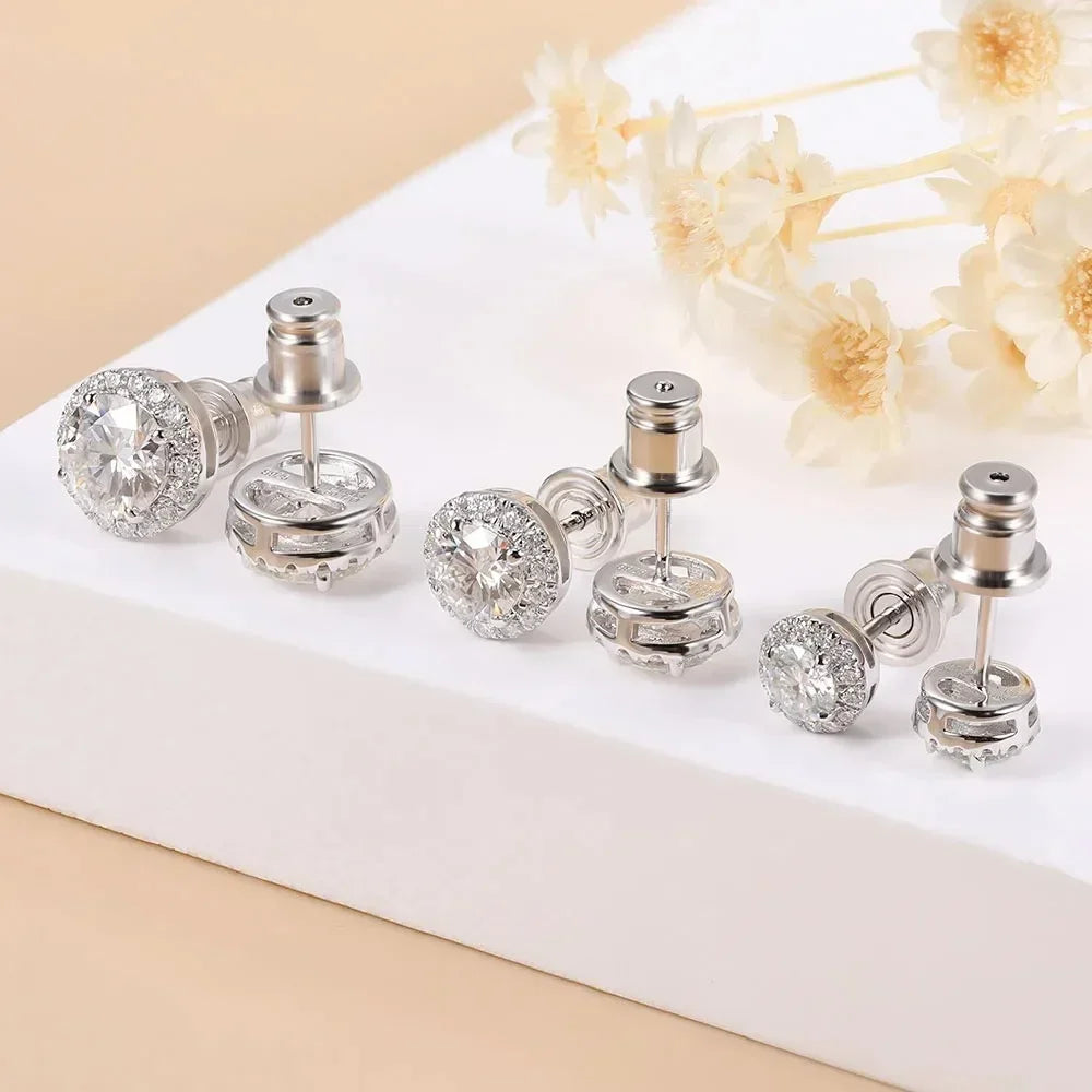 Brinco Aurem Ponto de luz Moissanite