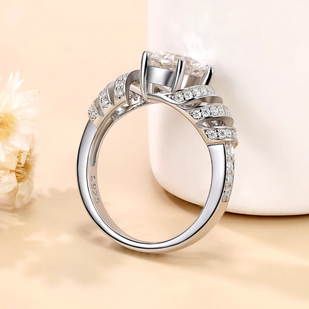 Anel Solitário Enlace Moissanite Deluxe 1,5CT
