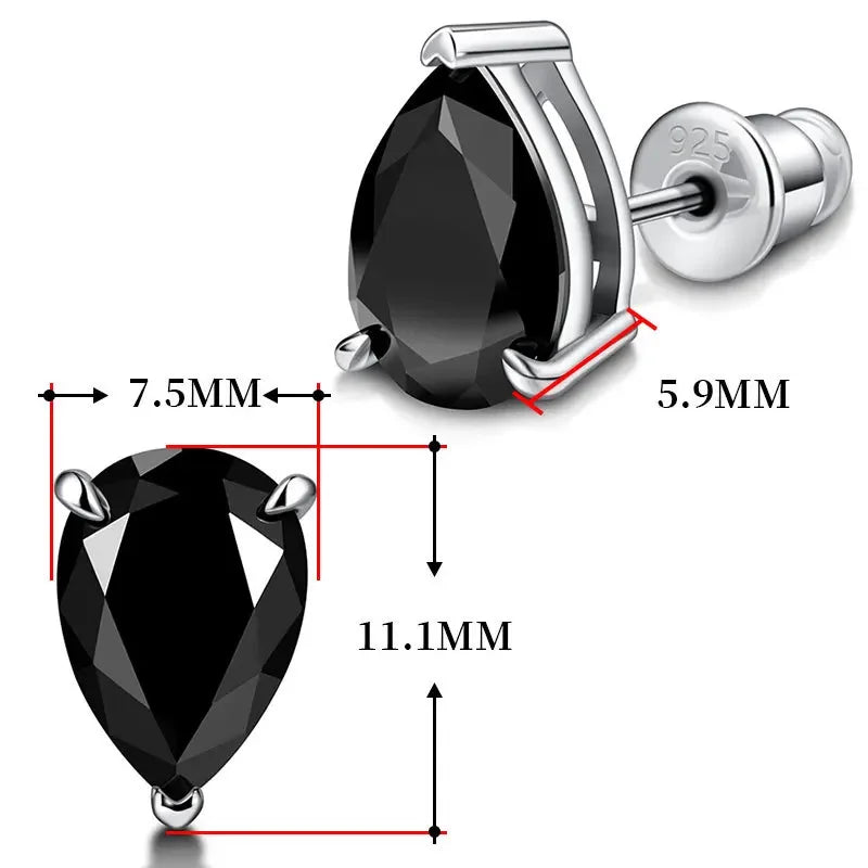 Brinco Goutte Prata 925 Moissanite Deluxe