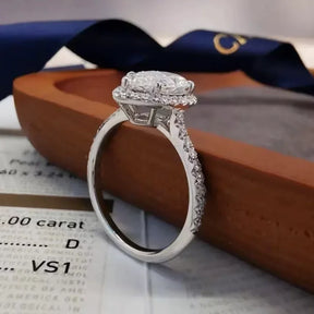 Anel Virelle Noivado com Moissanite Gota 2Ct