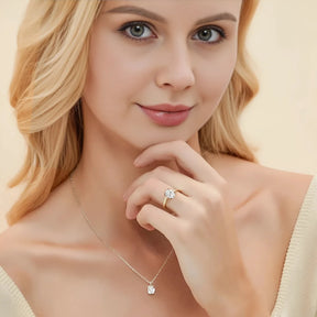 Anel Solitário Lior com Moissanite Oval 2Ct