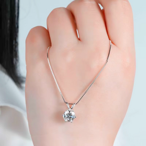 Colar Ponto de Luz com Pedra Moissanite 1Ct