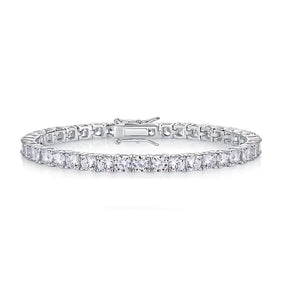 Pulseira Riviera Clássica com Moissanite 1Ct