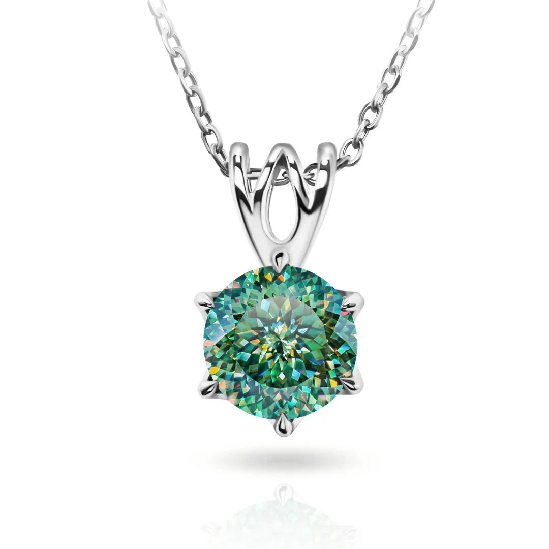 Colar Prestige com Moissanite 3Ct Ciano Natural Portuguese