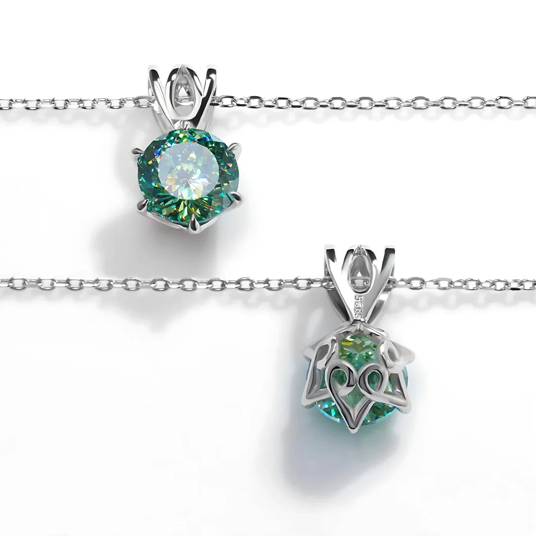 Colar Prestige com Moissanite 3Ct Ciano Natural Portuguese