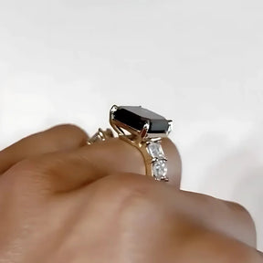 Anel Duquesa em Ouro 18k com Moissanite 8Ct