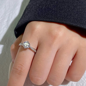 Anel Solitário New Love com Moissanite Central 1Ct