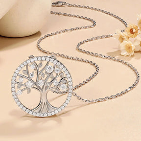 Colar Árvore da Vida Cravejado com Moissanite