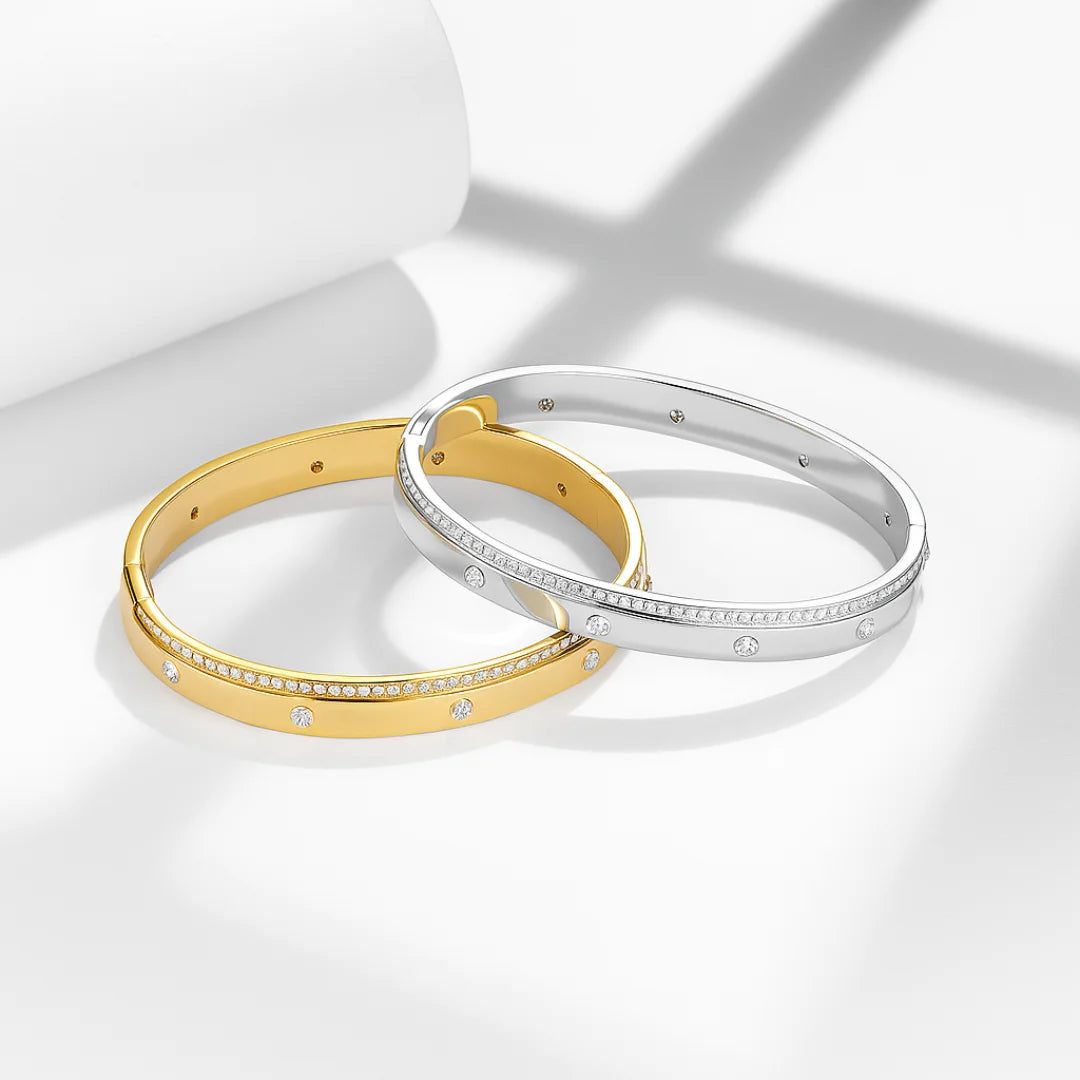 Pulseira L’Exquise Banhada a Ouro 18k e Moissanite