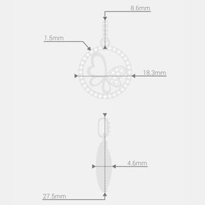 Colar Borboleta Cravejado com Moissanite