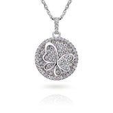 Colar Borboleta Cravejado com Moissanite