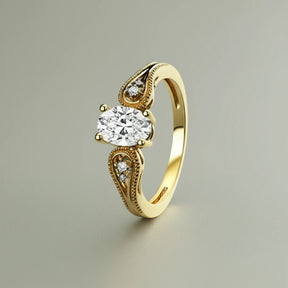 Anel Vellure com Moissanite Oval 0.8Ct