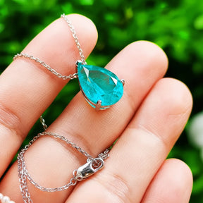 Colar Amavi com Pedra Paraiba YAG
