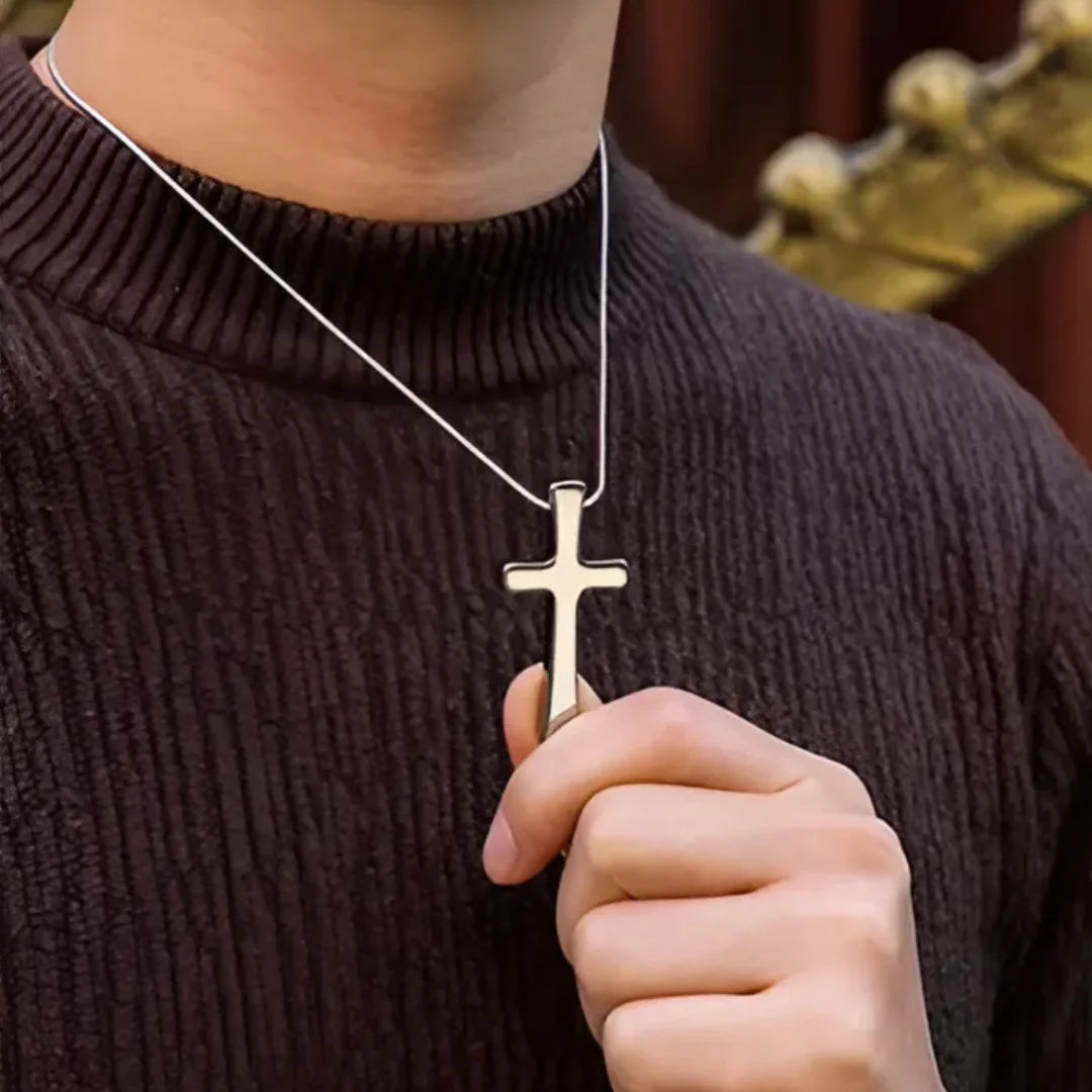 Colar Masculino Cruz Zion