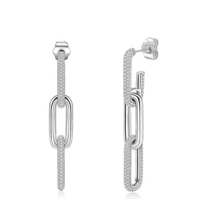 Brinco Calyra Cravejado com Moissanite