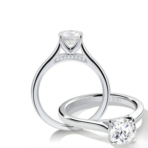 Anel Solitário Elowen com Moissanite 1Ct