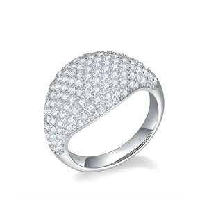 Anel Lyssor Cravejado com Moissanite