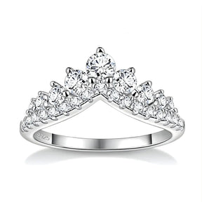 Anel Corroa de Pedras Moissanite