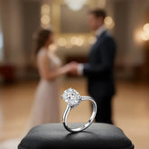 Anel Solitário Lior com Moissanite Oval 2Ct