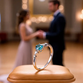 Anel de Noivado Cinderela Moissanite Deluxe 0.5Ct