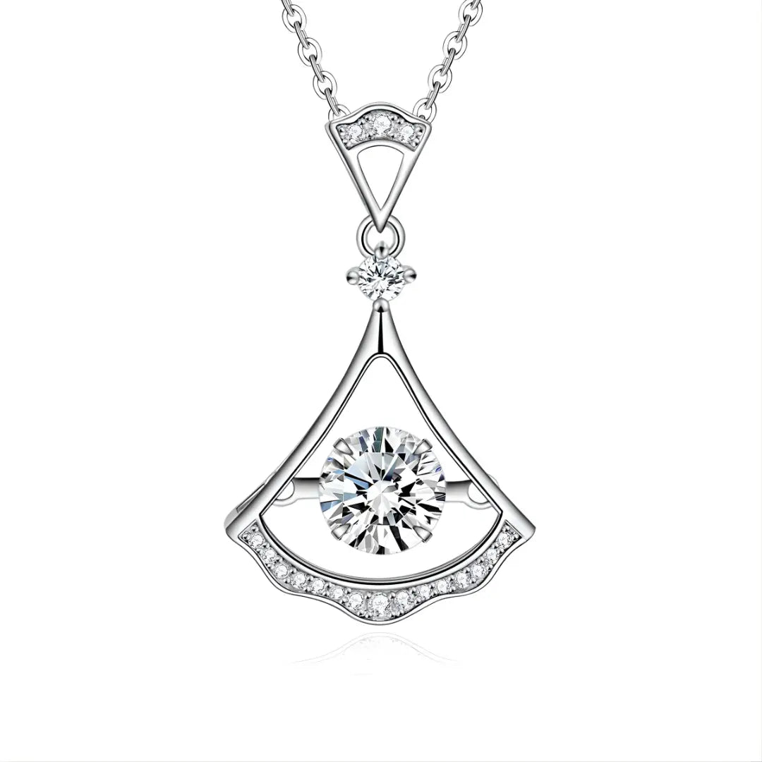 Colar Elyndra com Moissanite Central 1Ct