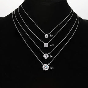 Colar Lina Ponto de Luz Moissanite Deluxe