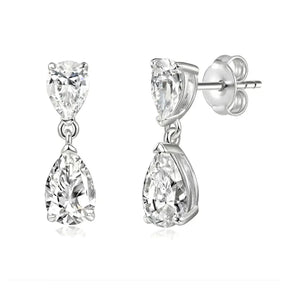Brinco Virel Moissanite Deluxe Gota 3Ct
