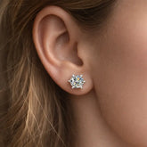 Brinco Lórien Ponto de Luz Moissanite Deluxe