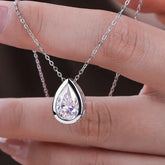 Colar Belize Moissanite Deluxe Gota