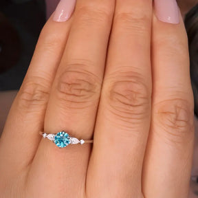 Anel de Noivado Cinderela Moissanite Deluxe 0.5Ct