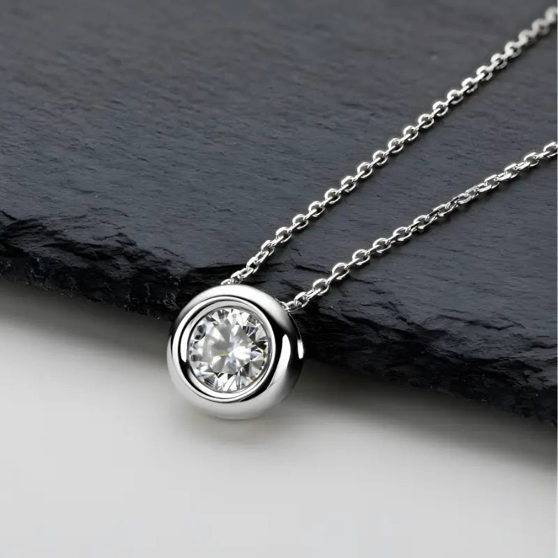 Colar Orbé Prata 925 Moissanite Deluxe